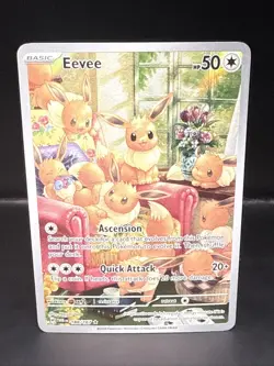 Pokemon TCG Eevee 188/167 Sv06 Twilight Masquerade Holo Illustration Rare Card - Image 3