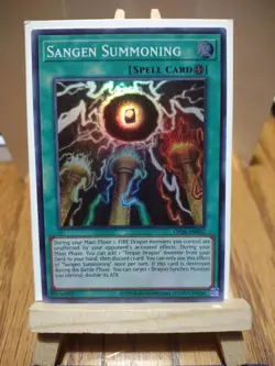 Yu-Gi-Oh Card Sangen Summoning OP26-EN012 Super Rare Collectable Trading Game. - Image 1