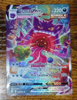 Gengar VMAX 271/264 Alt Art Fusion Strike Pokemon Card NM-MINT Pack Fresh - Image 1