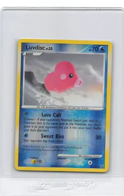 Luvdisc 35/127 - Reverse Holo - RARE - Platinum - 2009 Pokemon Card - NM/LP - Image 1