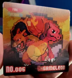 NEW Pokemon Eif Charmander Charmeleon Charizard Gameboy Lenticular Card - Image 1