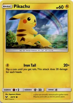 Pikachu - 28/73 (Water Web Holo) Promo Miscellaneous Cards & Products 028/073 LP - Image 1