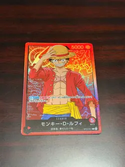 One Piece Card Game JP Monkey D Luffy ST01-001 L Alt Art (from Family Deck) - Image 1