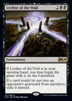 MTG English Leyline of the Void NM Foil Magic 2020 Core Set - Image 1