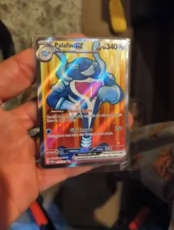 Pokemon Palafin EX Full Art Holo Card 193/167 Twilight Masquerade Ultra Rare NM - Image 2