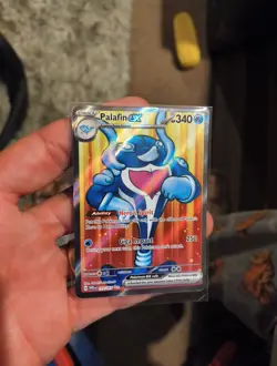 Pokemon Palafin EX Full Art Holo Card 193/167 Twilight Masquerade Ultra Rare NM - Image 3