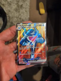 Pokemon Palafin EX Full Art Holo Card 193/167 Twilight Masquerade Ultra Rare NM - Image 4