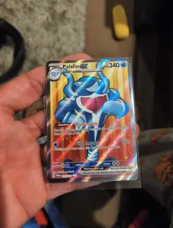 Pokemon Palafin EX Full Art Holo Card 193/167 Twilight Masquerade Ultra Rare NM - Image 5