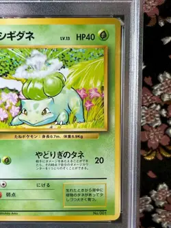 No Rarity Symbol PSA 9] Bulbasaur 001 Base Set 1st ED Holo Japanese Pokemon Card - Image 4