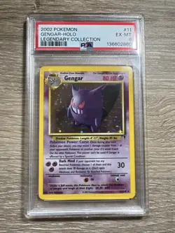 Pokemon TCG Gengar Holo Rare Card 11/110 Legendary Collection PSA 6 - Image 1