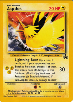 Zapdos Pokemon Card Promo #23 - Image 1