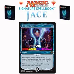 MTG MYSTICAL TUTOR FOIL - SIGNATURE SPELLBOOK JACE BELEREN - ENGLISH Limited Ed. - Image 1