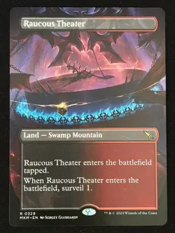 1x MTG Raucous Theater (Borderless) - Murders at Karlov Manor (MKM) #329 - Magic - Image 1