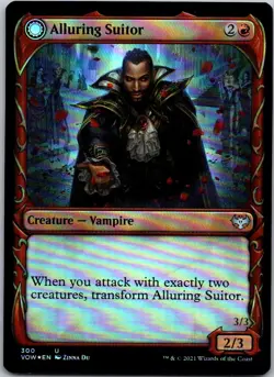 Magic the Gathering Foil Alluring Suitor Showcase Innistrad: Crimson Vow MTG - Image 1