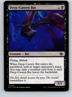 Magic the Gathering Deep-Cavern Bat The Lost Caverns of Ixalan MTG Free Shipping - Image 1
