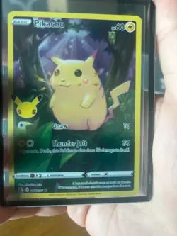Pikachu 005/025 Celebrations Full Art Ultra Rare Holo Pokemon Card * New * - Image 1