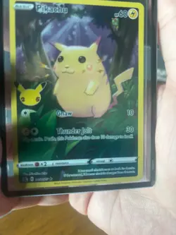 Pikachu 005/025 Celebrations Full Art Ultra Rare Holo Pokemon Card * New * - Image 2