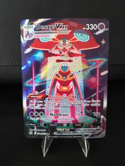 Pokemon Deoxys VMAX Ultra Rare TCG Card Crown Zenith: Galarian Gallery GG45/GG70 - Image 1