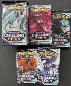 Pokemon SWSH Chilling Reign Booster Packs- 32 - Image 2