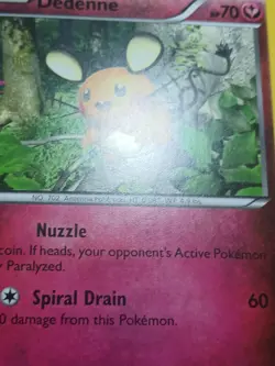 2014 Pokemon XY Phantom Forces Dedenne 70/119 MP - Image 5