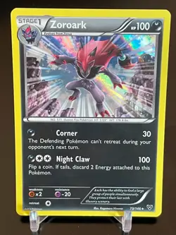 Pokemon Zoroark 73/146 XY Base Holo Rare NM - Image 1