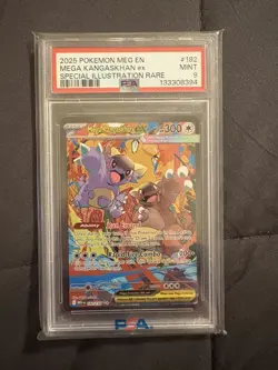 2025 POKEMON MEG SPECIAL ILLUSTRATION RARE #182 MEGA KANGASKHAN EX PSA 9 - Image 1