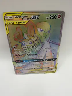 Gardevoir & Sylveon GX 225/214 S&M Unbroken Bonds Pokemon Secret Rare - Image 2