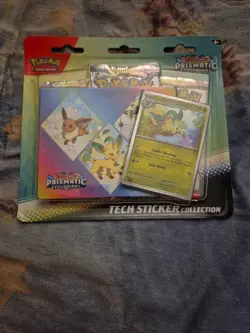 Pokemon TCG - Prismatic Evolutions - Tech Sticker Collection - Leafeon - Sealed - Image 1