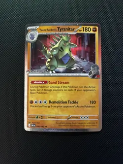 Team Rocket's Tyranitar Pokemon Center Exclusive Promo 096/182 - Image 2