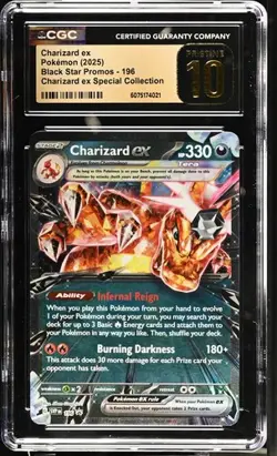 2025 Pokemon Scarlet Violet Special Collection Charizard Ex #196 CGC 10 PRISTINE - Image 1