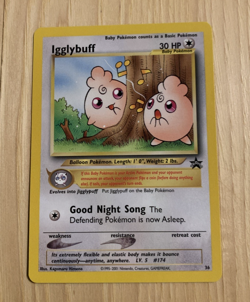 Pokemon - Igglybuff Black Star Promo # 36 NM - Image 1