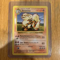 Arcanine - 23/102 Base Set - Pokemon TCG - 1999 - Image 1