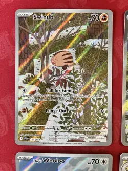 Pokemon Journey Together Full Art Lot! Ribombee, Wooooo, Brock’s, Swinub! - Image 2