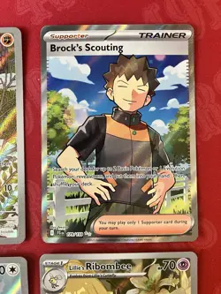 Pokemon Journey Together Full Art Lot! Ribombee, Wooooo, Brock’s, Swinub! - Image 3