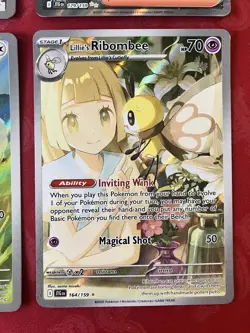 Pokemon Journey Together Full Art Lot! Ribombee, Wooooo, Brock’s, Swinub! - Image 5