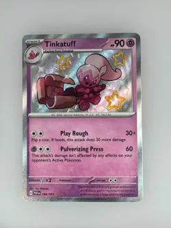 2024 Pokemon Paldean Fates Tinkatuff 166/091 NM - Image 1