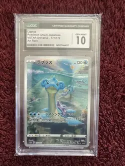Lapras Pokemon (2022) 177/172 Art Rare VSTAR Universe Japanese GEM MINT CGC 10 - Image 1