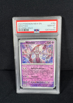 Pokemon Mewtwo Reverse Holo 2023 MEW EN #150 PSA 10 GEM MINT Pokemon TCG - Image 1