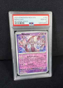 Pokemon Mewtwo Reverse Holo 2023 MEW EN #150 PSA 10 GEM MINT Pokemon TCG - Image 2
