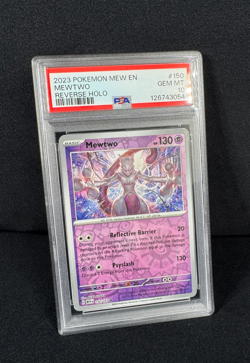 Pokemon Mewtwo Reverse Holo 2023 MEW EN #150 PSA 10 GEM MINT Pokemon TCG - Image 3