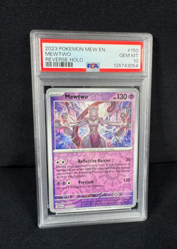Pokemon Mewtwo Reverse Holo 2023 MEW EN #150 PSA 10 GEM MINT Pokemon TCG - Image 4