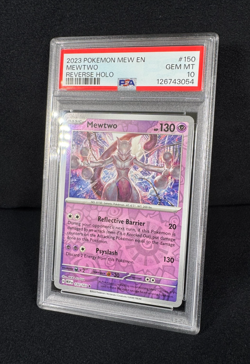 Pokemon Mewtwo Reverse Holo 2023 MEW EN #150 PSA 10 GEM MINT Pokemon TCG - Image 5