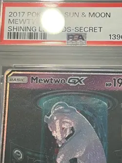 Pokemon TCG Mewtwo GX 78/73 Shining Legends Holo Secret Rare Mewtube PSA 9 - Image 5