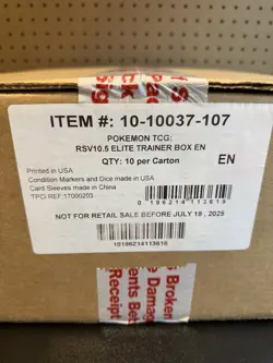 Pokemon TCG White Flare Elite Trainer Box - FACTORY SEALED CASE 10 BOXES - Image 1