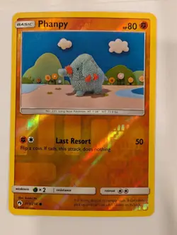 Phanpy 111/214 - SM Lost Thunder Pokemon Reverse Holo Foil Nice! - Image 1