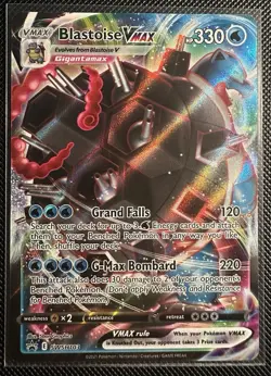 Pokemon TCG Blastoise VMAX SWSH103 Sword & Shield Black Star Promo Holo NM - Image 1