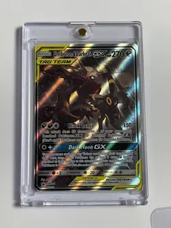 Pokemon TCG Umbreon & Darkrai GX SM241 Holo Full Art Tag Team MINT - Image 1
