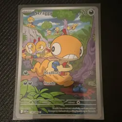 Pokemon Scraggy 138/086 Holo Illustration Rare Sv: White Flare English 2025 NM - Image 1