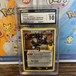 CGC 10 - Greninja Gold Star SWSH144 Celebrations ETB Promo Pokemon 25th Gem Mint - Image 1