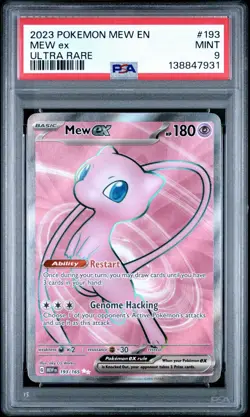 PSA 9 Mew EX Ultra Rare 193 - Pokemon Scarlet & Violet: 151 ENGLISH - Image 1